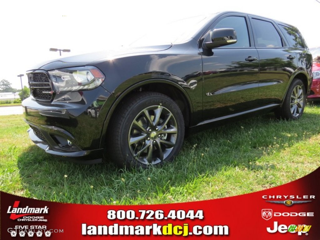 2014 Durango R/T - Brilliant Black Crystal Pearl / Black photo #1