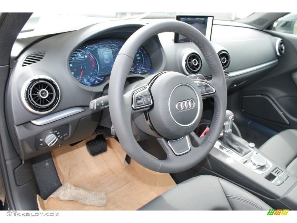 2015 Audi A3 1.8 Prestige Black Dashboard Photo #94670534