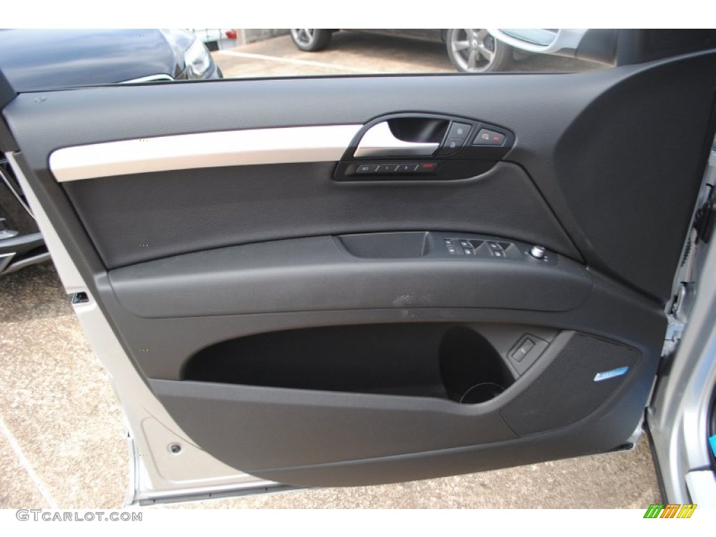 2014 Audi Q7 3.0 TDI quattro Black Door Panel Photo #94672451