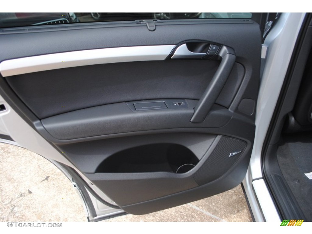 2014 Audi Q7 3.0 TDI quattro Black Door Panel Photo #94672478
