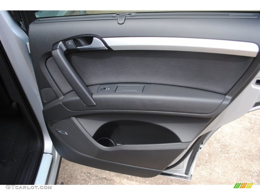 2014 Audi Q7 3.0 TDI quattro Black Door Panel Photo #94672502