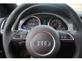 2014 Audi Q7 Black Interior Steering Wheel Photo