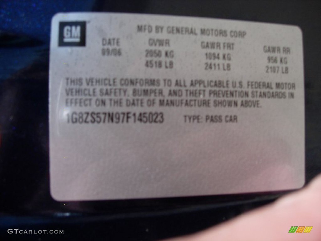 2007 Aura XE - Midnight Blue Metallic / Gray photo #25