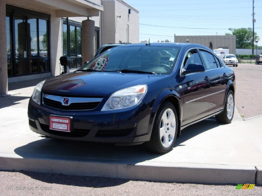 2007 Aura XE - Midnight Blue Metallic / Gray photo #26