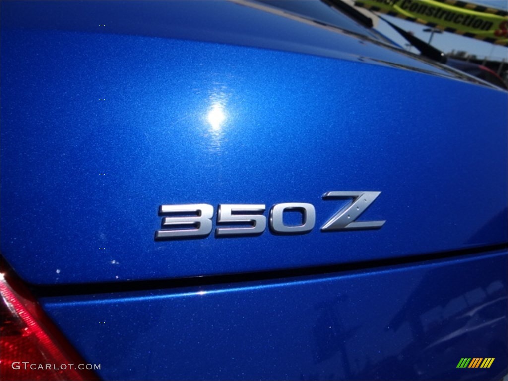2006 350Z Touring Coupe - Daytona Blue Metallic / Frost Leather photo #10