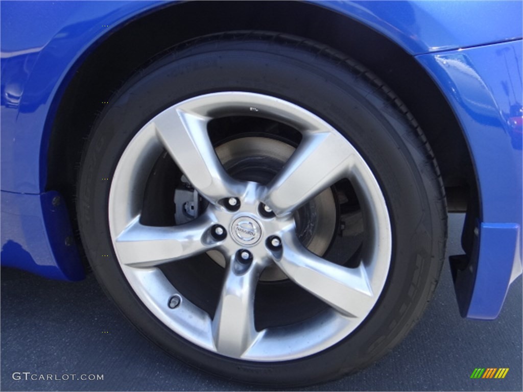 2006 350Z Touring Coupe - Daytona Blue Metallic / Frost Leather photo #25