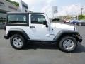 2014 Bright White Jeep Wrangler Sport 4x4  photo #6