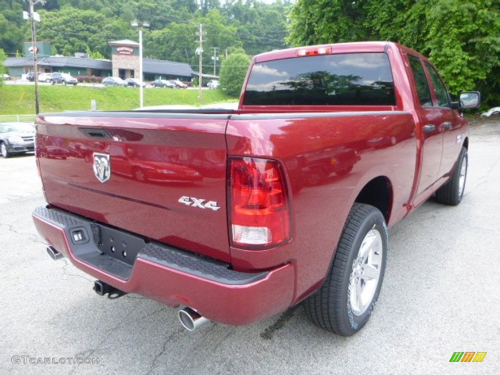 2014 1500 Express Quad Cab 4x4 - Deep Cherry Red Crystal Pearl / Black/Diesel Gray photo #5