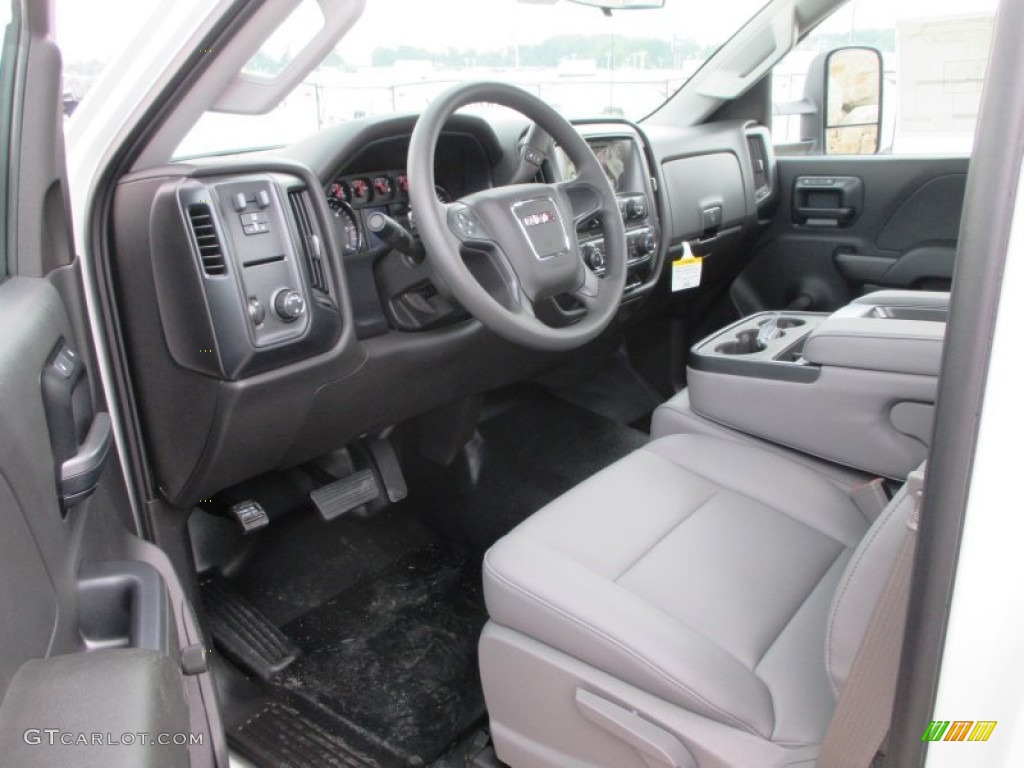 Jet Black/Dark Ash Interior 2015 GMC Sierra 2500HD Regular Cab Chassis Photo #94676831