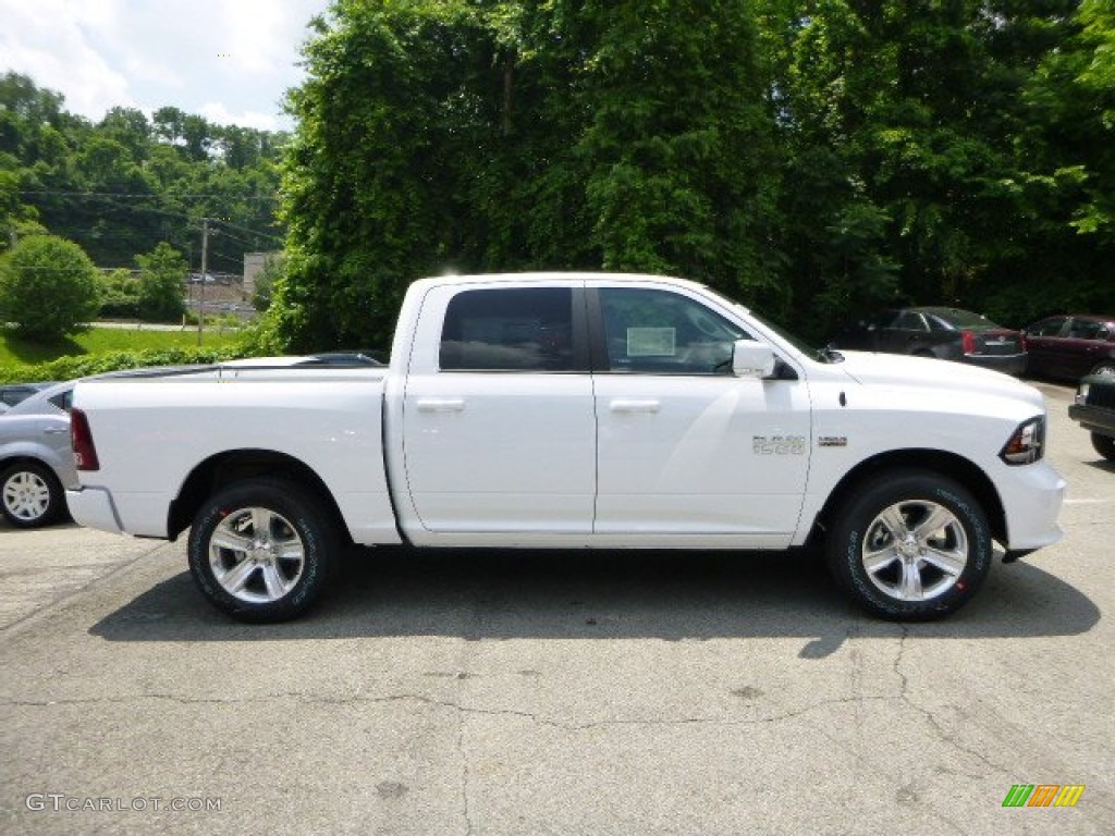 2014 1500 Sport Crew Cab 4x4 - Bright White / Black photo #6