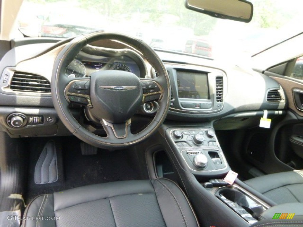 Black Interior 2015 Chrysler 200 C Photo #94678202