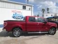 2014 Ruby Red Ford F150 Lariat SuperCrew  photo #7