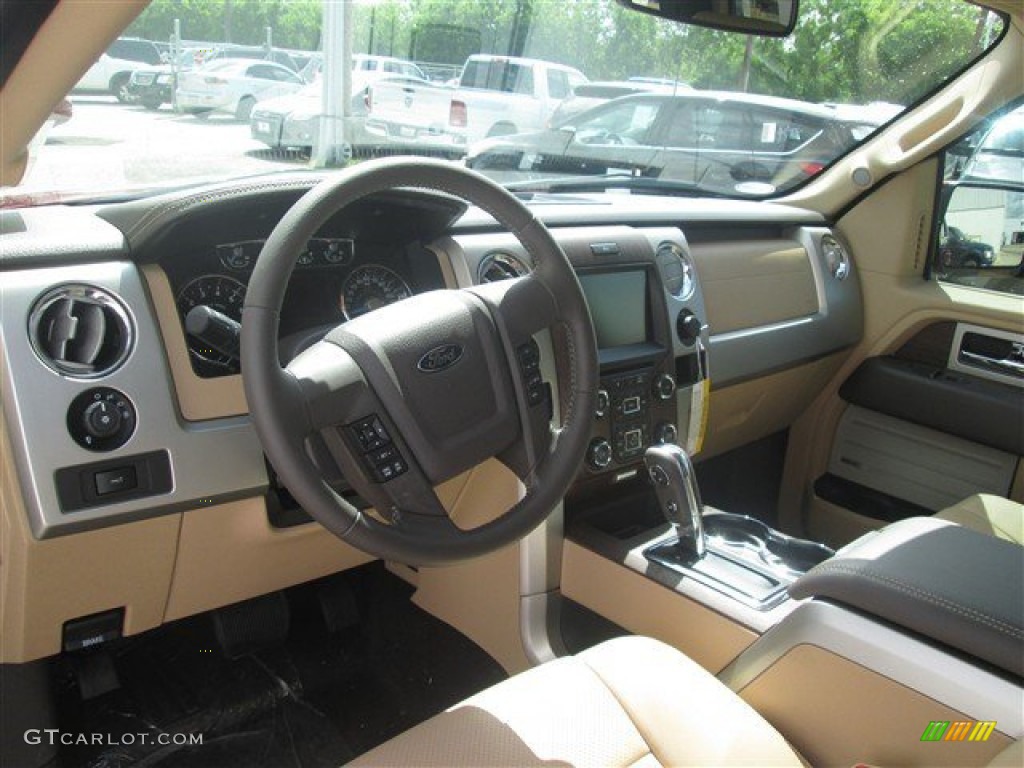 2014 F150 Lariat SuperCrew - Ruby Red / Pale Adobe photo #13