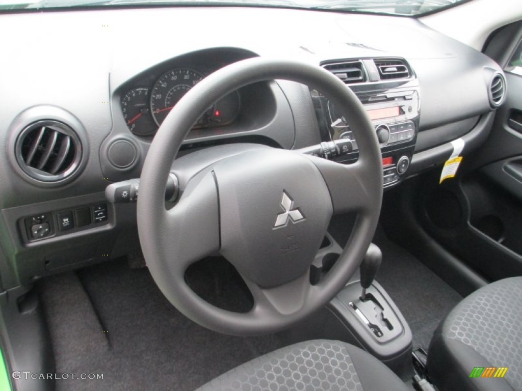 Black Interior 2014 Mitsubishi Mirage DE Photo #94681876