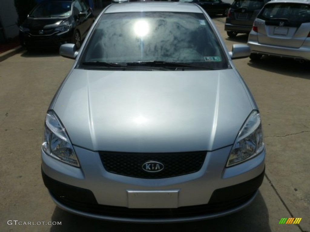 2008 Rio LX Sedan - Silver Metallic / Gray photo #18