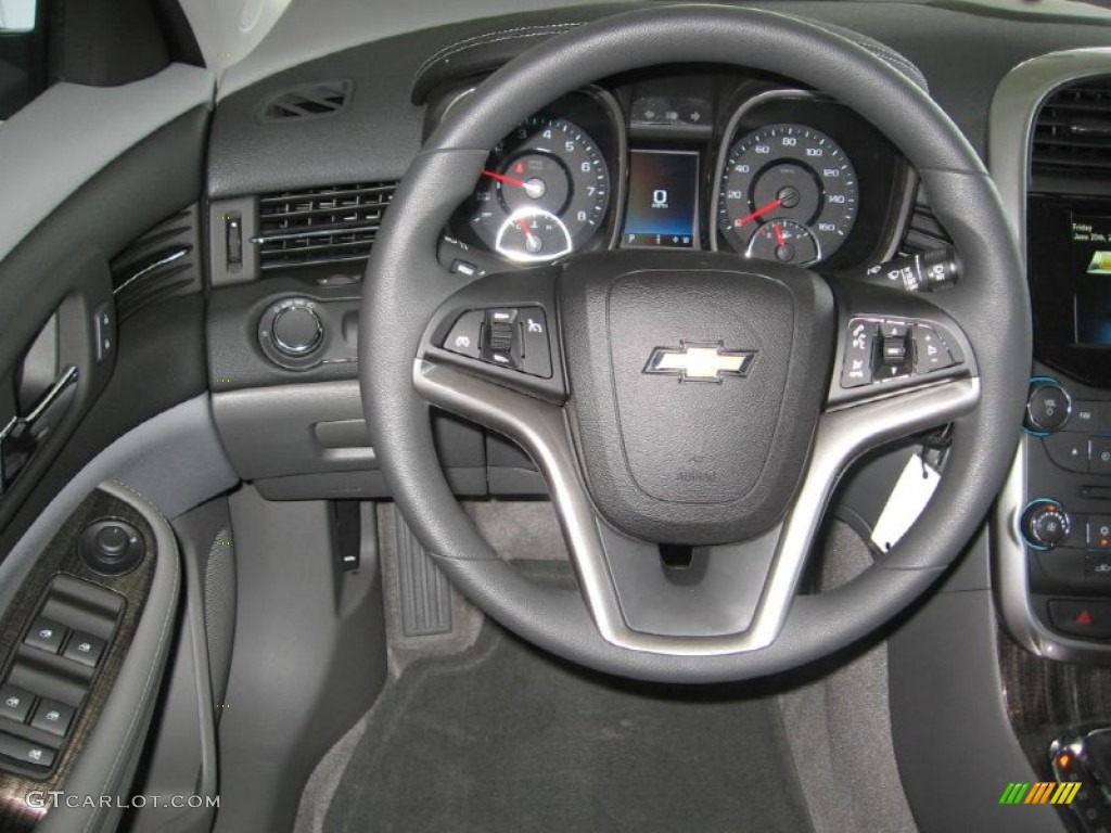 2015 Chevrolet Malibu LT Jet Black/Titanium Steering Wheel Photo #94684216