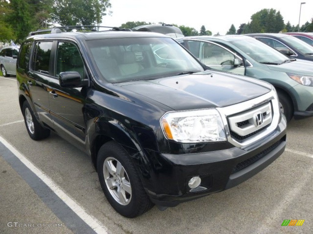 Crystal Black Pearl 2011 Honda Pilot EX-L 4WD Exterior Photo #94685212