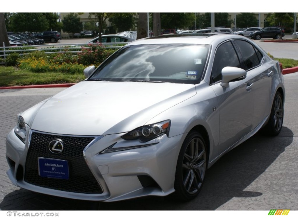 2014 IS 250 - Silver Lining Metallic / Light Gray photo #2