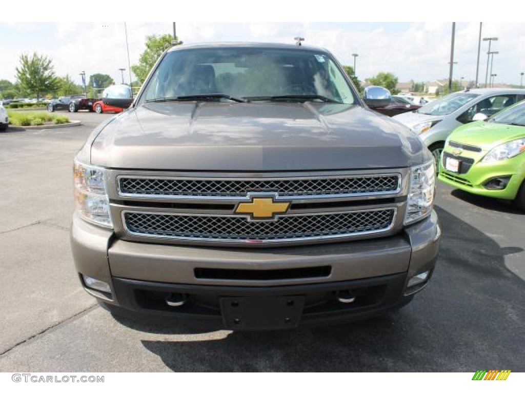 2013 Silverado 1500 LTZ Crew Cab 4x4 - Mocha Steel Metallic / Ebony photo #8