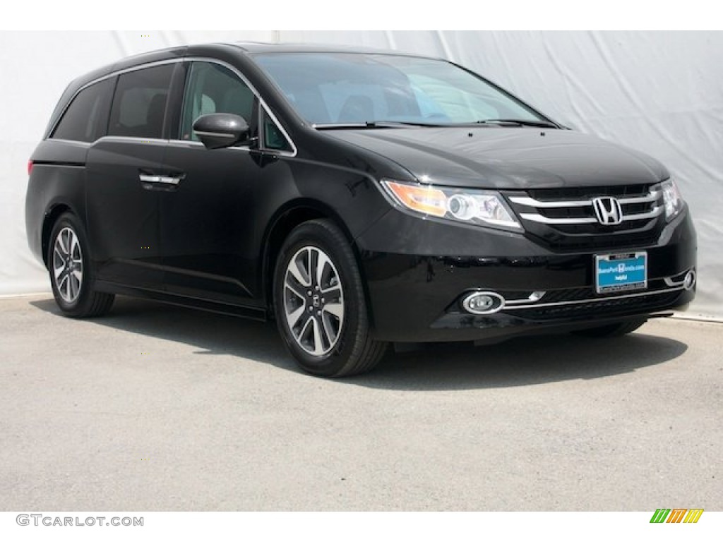 2014 Odyssey Touring - Crystal Black Pearl / Truffle photo #1