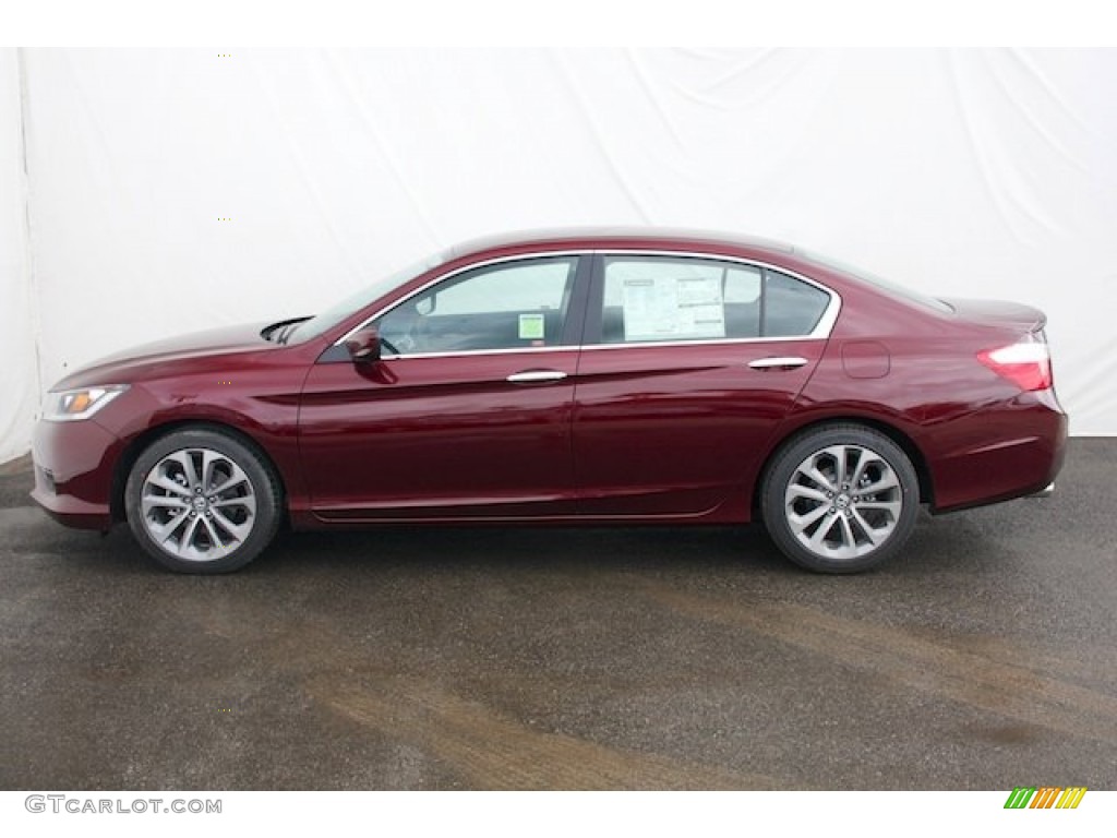 2014 Accord Sport Sedan - Basque Red Pearl II / Black photo #4