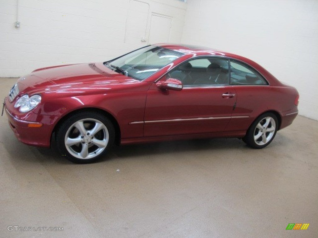 Firemist Red Metallic 2005 Mercedes-Benz CLK 320 Coupe Exterior Photo #94693132