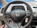 Gray 2007 Honda Civic LX Coupe Steering Wheel