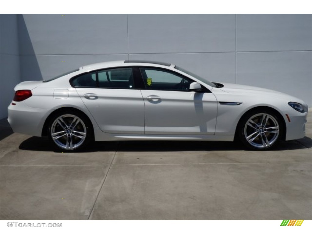 2015 6 Series 640i Gran Coupe - Alpine White / Black photo #2