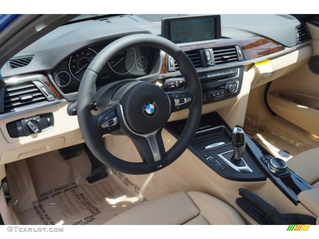 2014 3 Series 328i Sedan - Estoril Blue / Venetian Beige photo #6