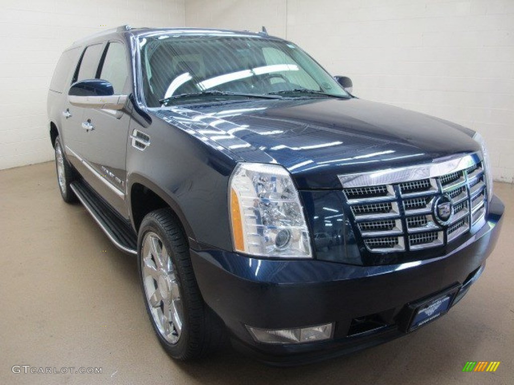 2008 Escalade ESV AWD - Blue Chip / Ebony photo #1
