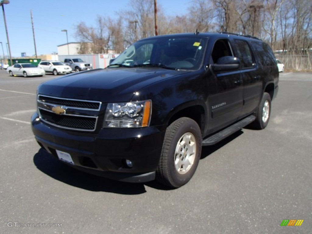 2014 Suburban LT 4x4 - Black / Ebony photo #1