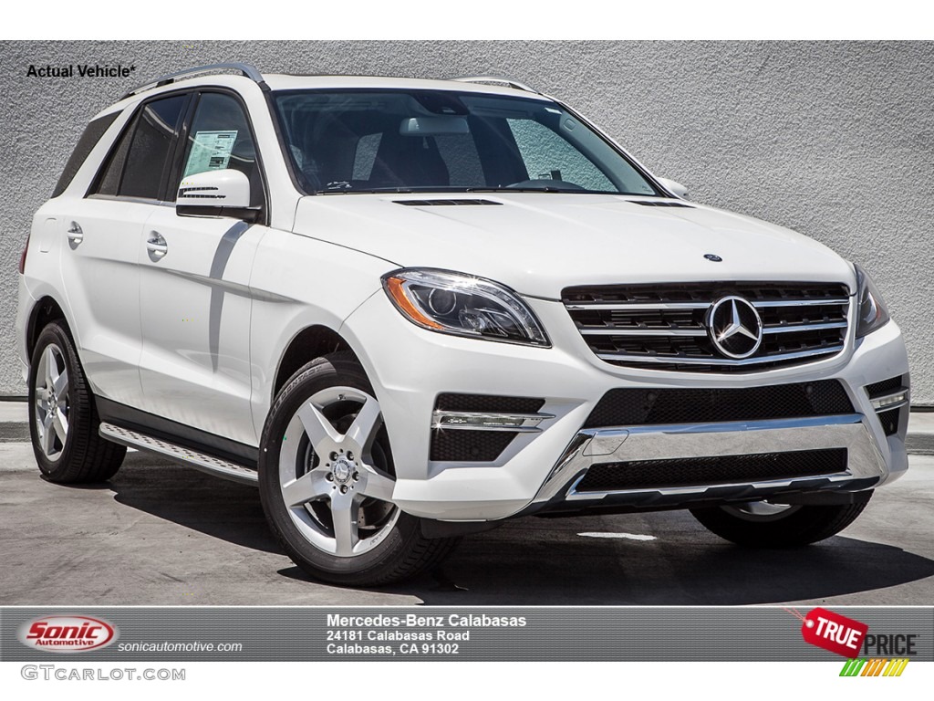 2014 ML 350 4Matic - Polar White / Black photo #1