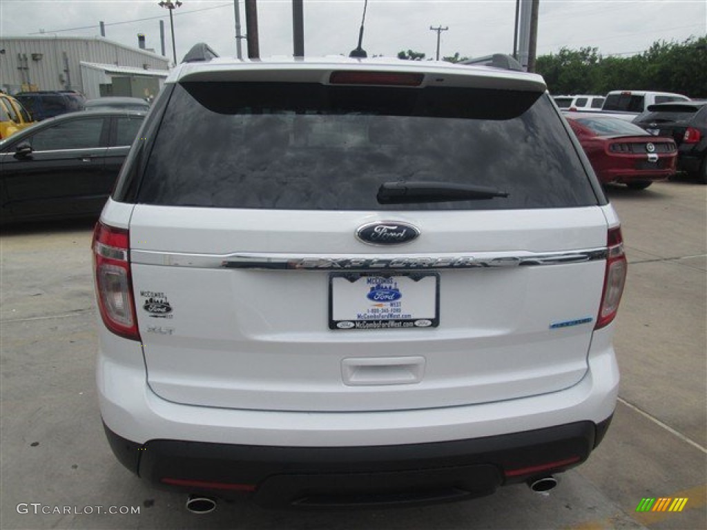 2014 Explorer XLT - Oxford White / Charcoal Black photo #5