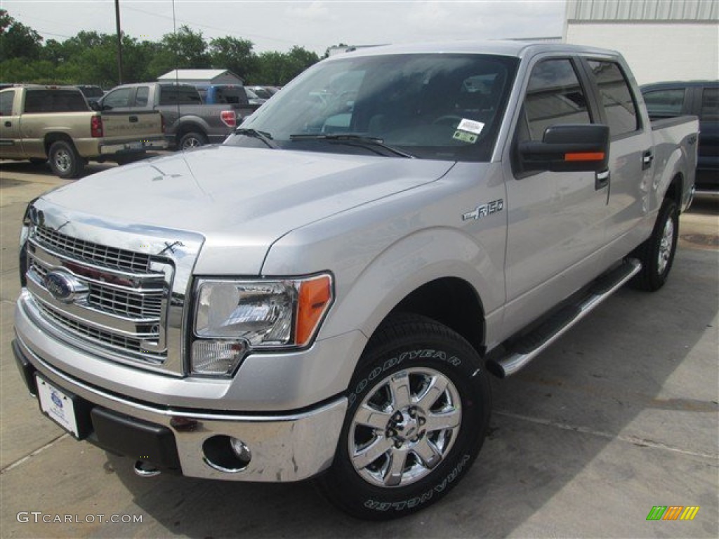 2014 F150 XLT SuperCrew 4x4 - Ingot Silver / Steel Grey photo #2