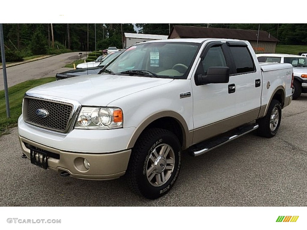 Oxford White 2007 Ford F150 Lariat SuperCrew 4x4 Exterior Photo #94701713