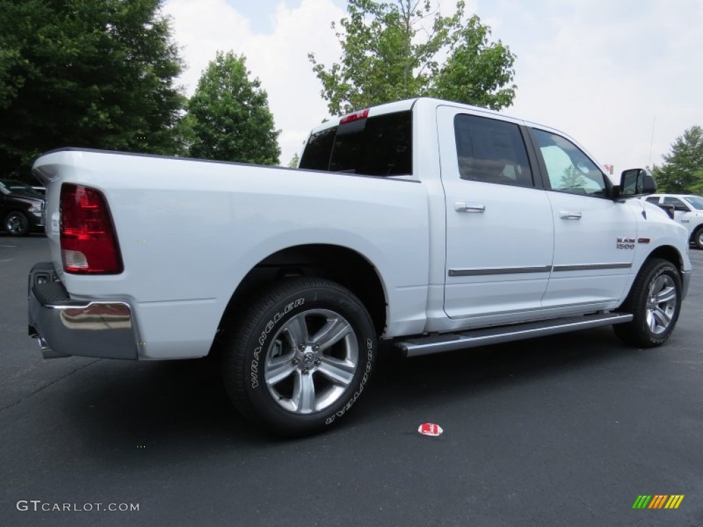 2014 1500 Big Horn Crew Cab - Bright White / Canyon Brown/Light Frost Beige photo #3