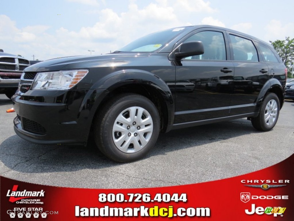 2014 Journey Amercian Value Package - Pitch Black / Black/Light Frost Beige photo #1
