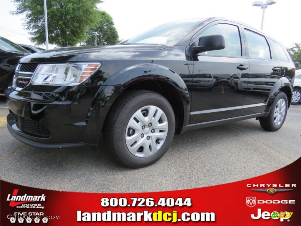 2014 Journey Amercian Value Package - Pitch Black / Black/Light Frost Beige photo #1