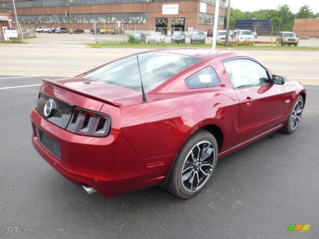 2014 Mustang GT Premium Coupe - Ruby Red / Charcoal Black photo #8