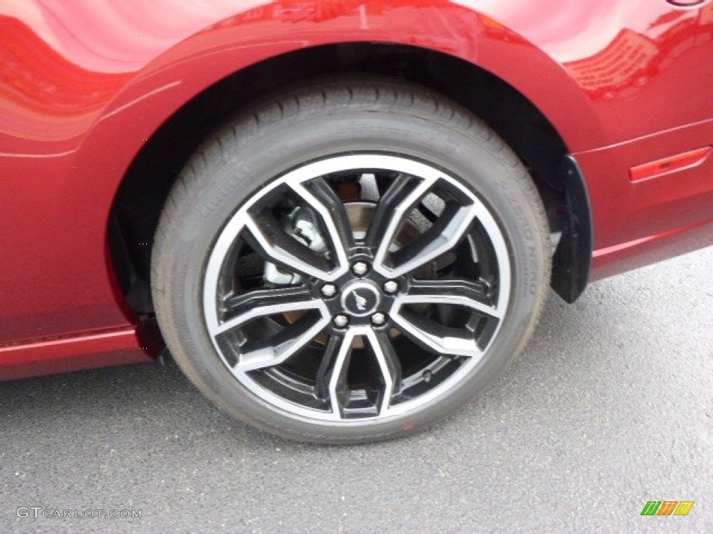 2014 Mustang GT Premium Coupe - Ruby Red / Charcoal Black photo #9