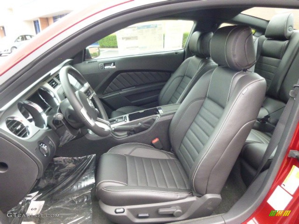 Charcoal Black Interior 2014 Ford Mustang GT Premium Coupe Photo #94703856