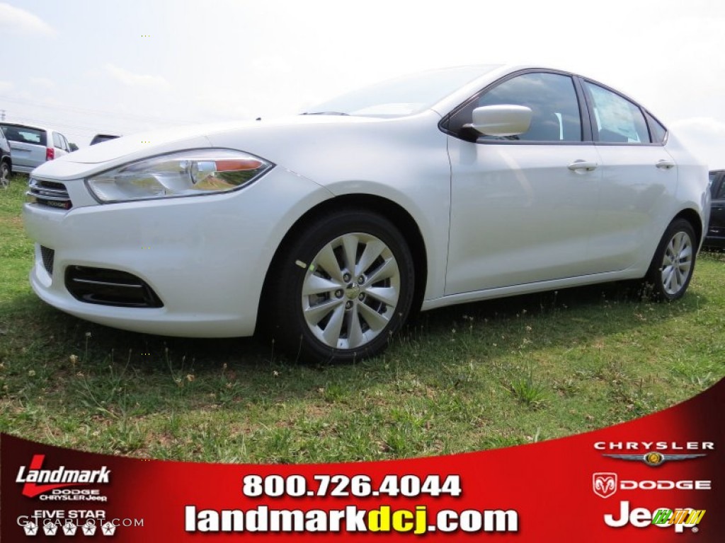 Bright White Dodge Dart