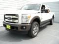 2015 White Platinum Ford F250 Super Duty Lariat Crew Cab 4x4  photo #7