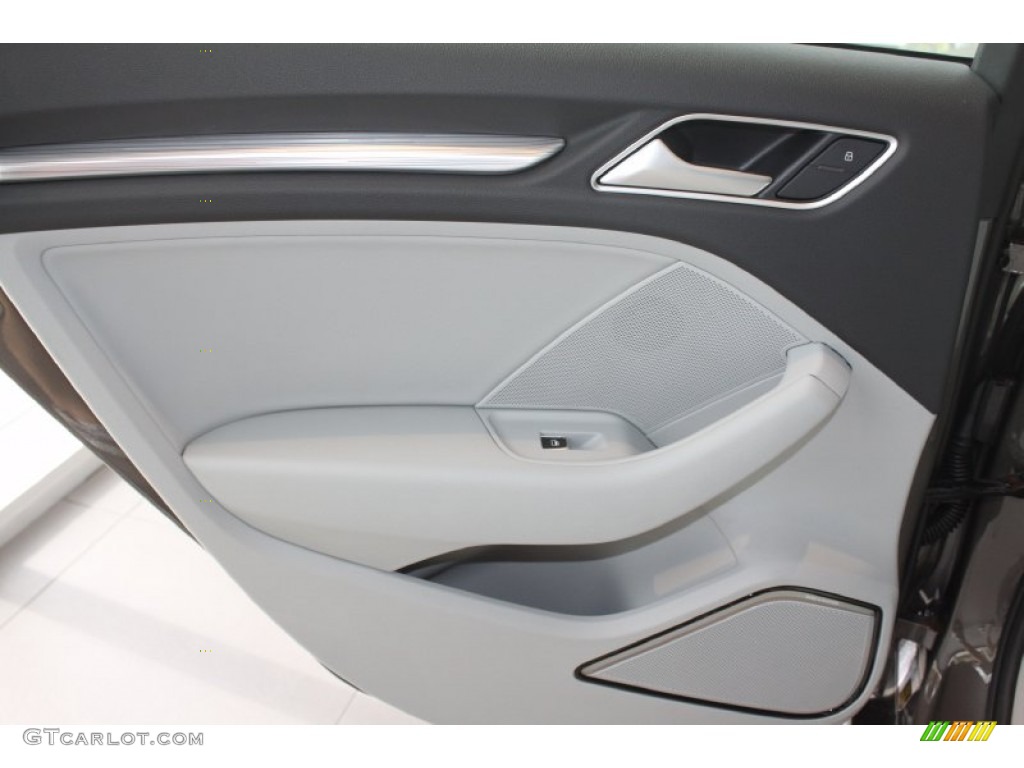 2015 Audi A3 2.0 Premium Plus quattro Titanium Gray Door Panel Photo #94708290