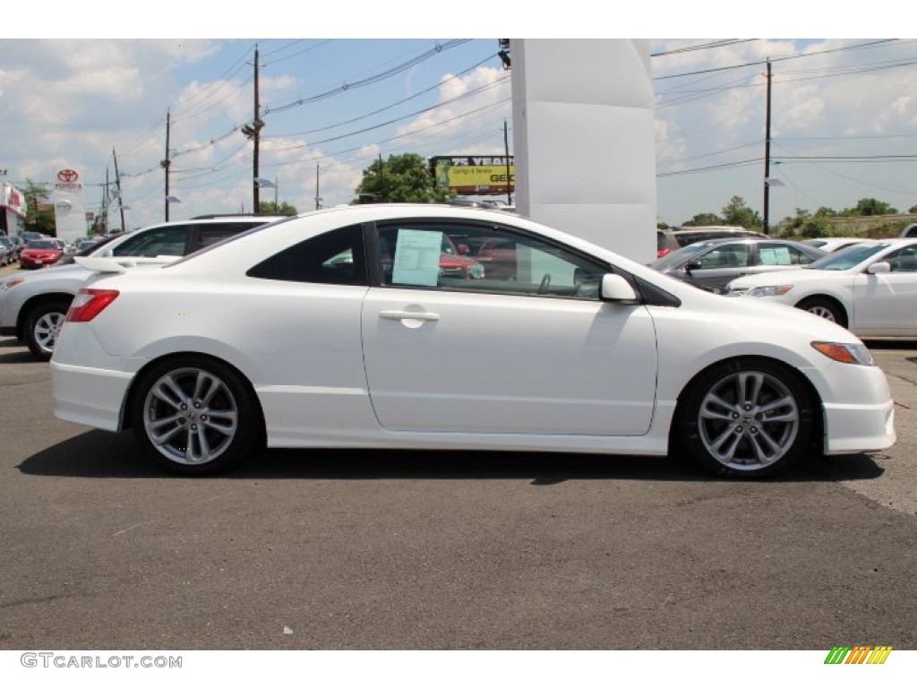 2007 Civic Si Coupe - Taffeta White / Black photo #2