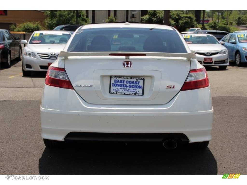 2007 Civic Si Coupe - Taffeta White / Black photo #4