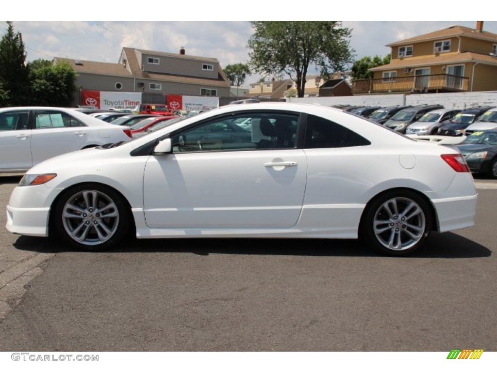 2007 Civic Si Coupe - Taffeta White / Black photo #6