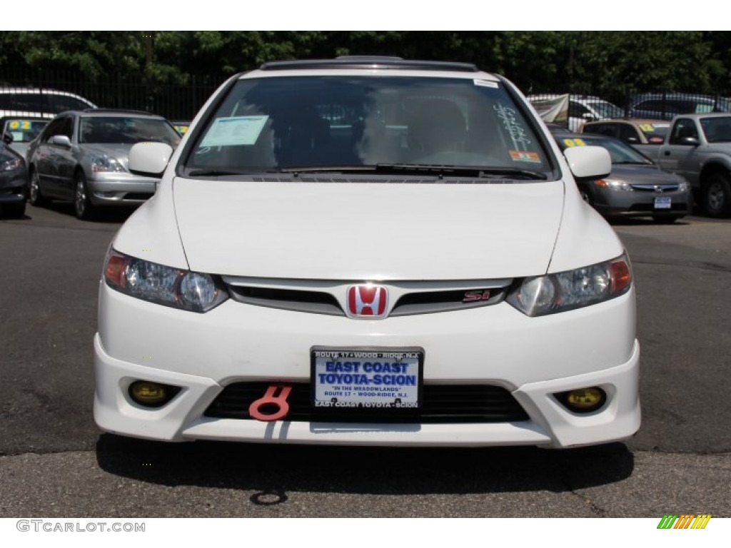 2007 Civic Si Coupe - Taffeta White / Black photo #8