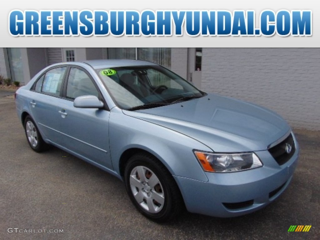 2008 Sonata GLS - Silver Blue / Gray photo #1
