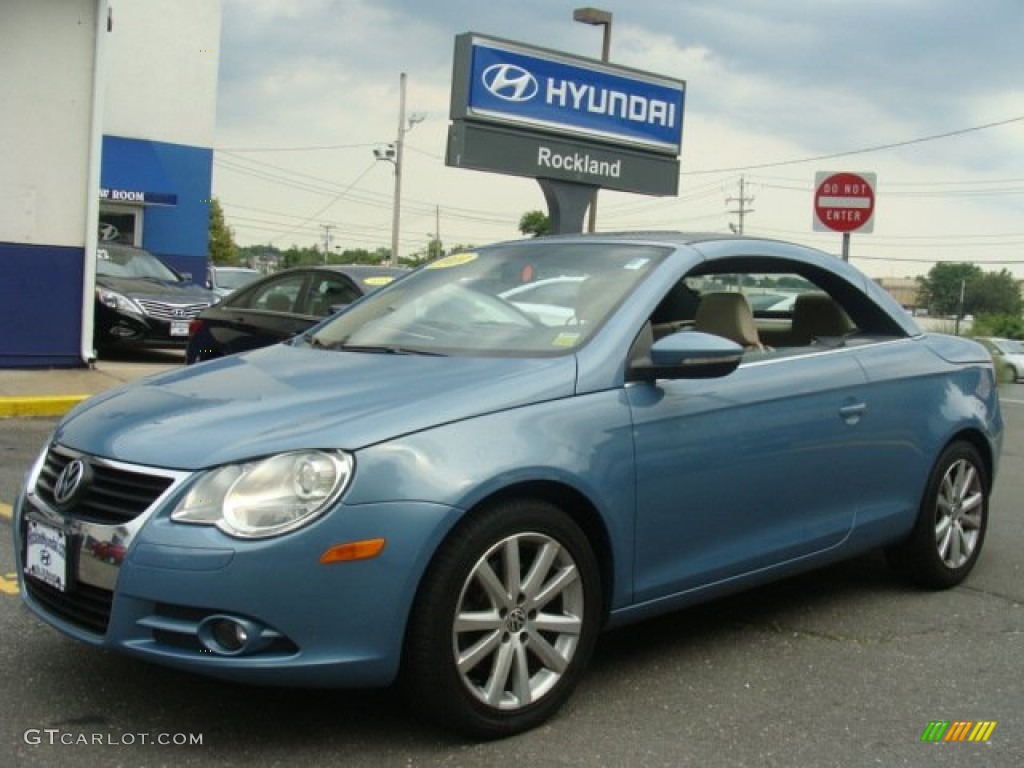 2009 Eos Komfort - Eismeer Blue Metallic / Moonrock Grey photo #2